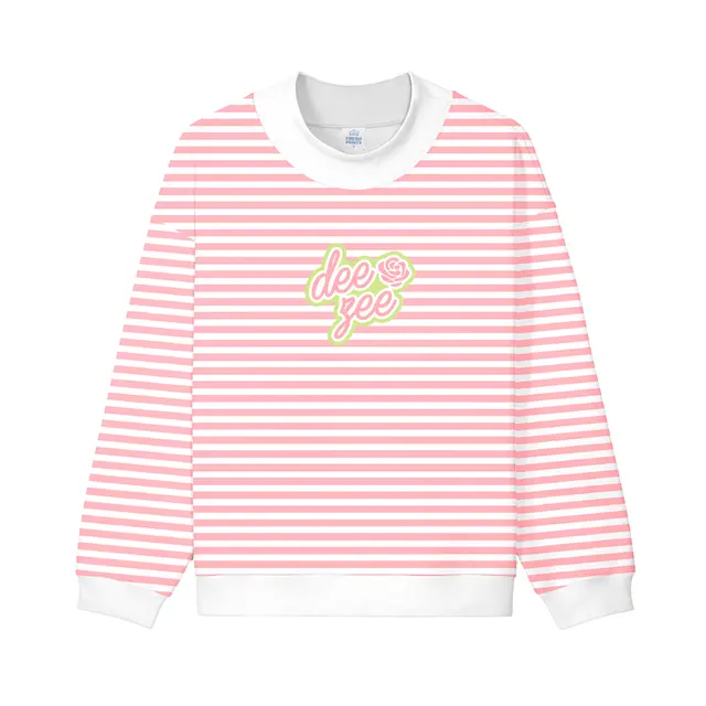 Delta Zeta Hand Drawn Lettering Rose PR Sweater 2