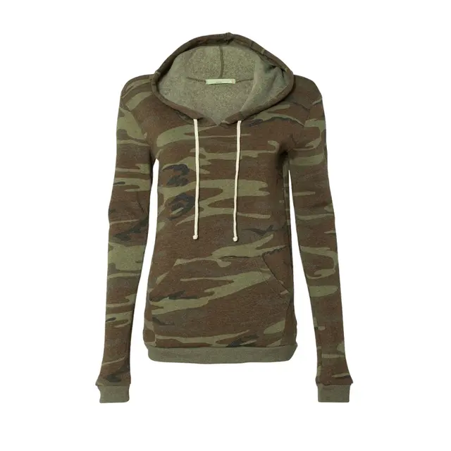 Alternative Ladies' Athletics Eco-Fleece Hoodie 09596f2 Camo Front