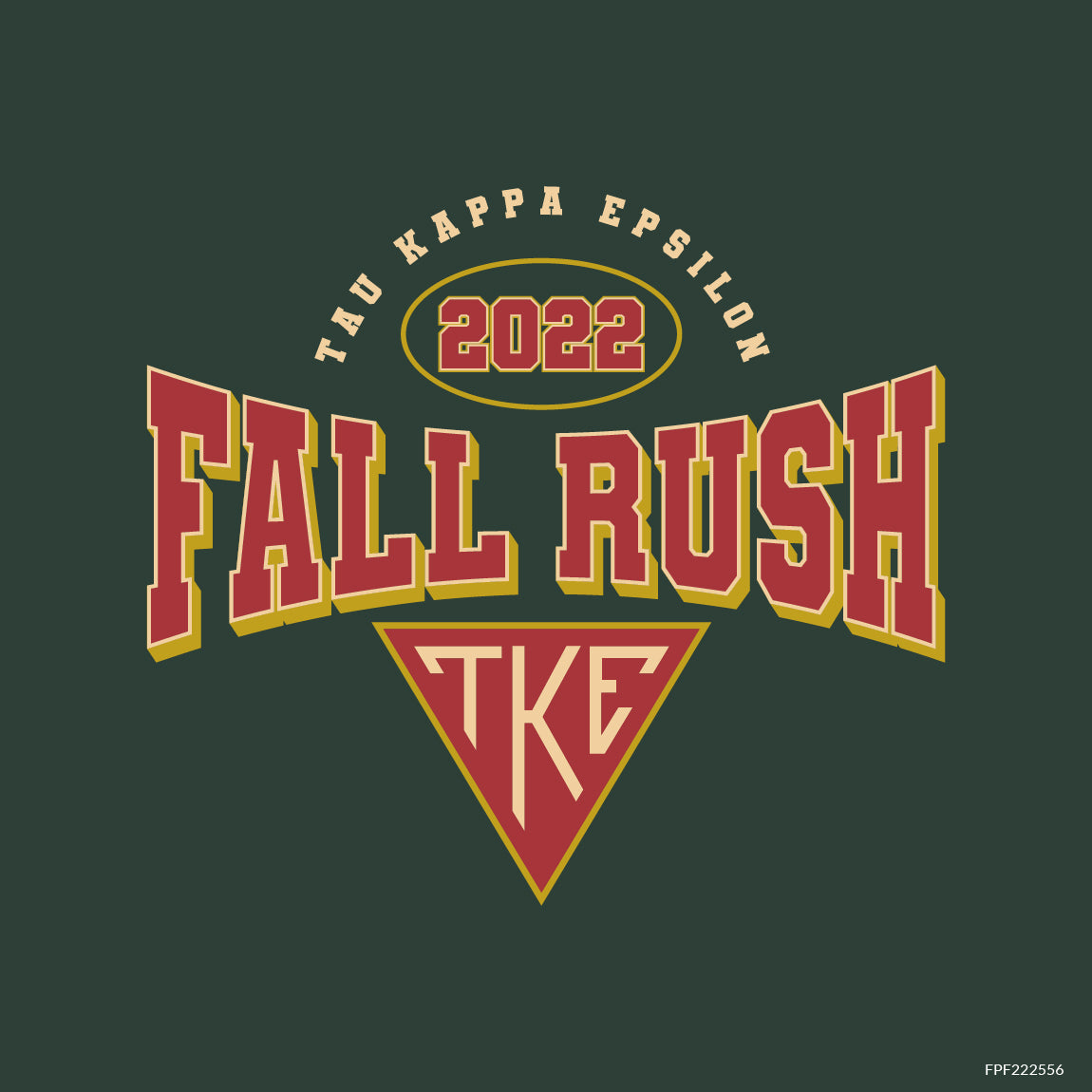 Classic Varsity Red Fall Rush Sweater Tau Kappa Epsilon Merch | Fresh ...