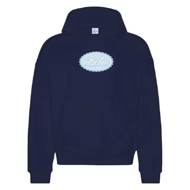 Zeta Tau Alpha Checkered Oval Text PR Hoodie 2