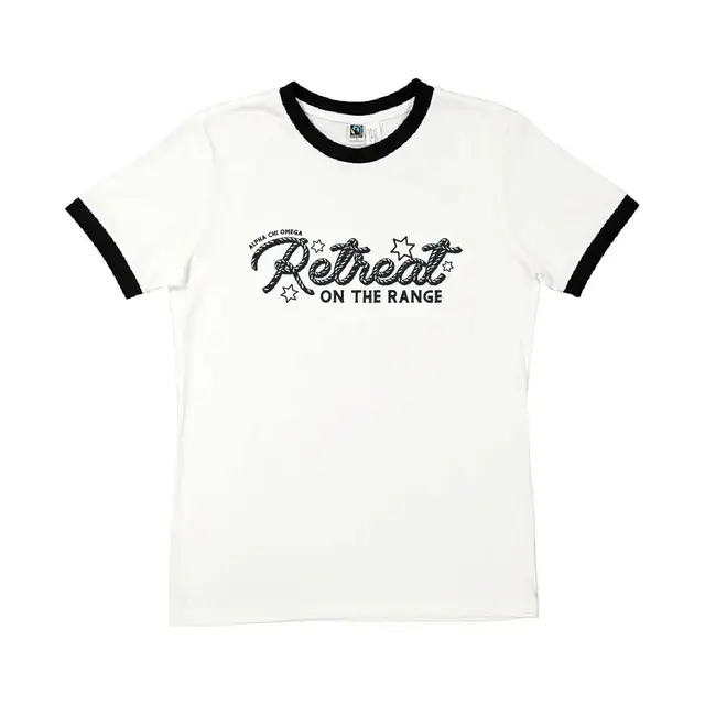 Alpha Chi Omega Rope Lettering with Stars Retreat Shirt 2