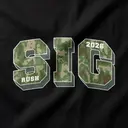 Sigma Chi Camouflage Block Lettering Rush Hoodie