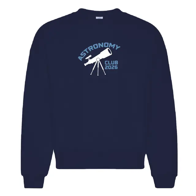 Astronomy Club Telescope Graphic PR Crewneck 2