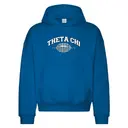 Theta Chi Plaid Football Graphic Game Day Hoodie 2