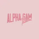 Alpha Gamma Delta Bold Text and Pennant Bid Day Tank