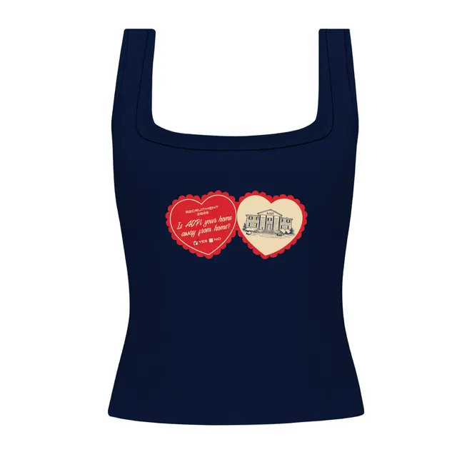 Alpha Delta Pi Heart Illustration Rush Tank 2