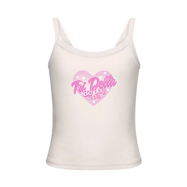 Delta Delta Delta Heart Illustration Bid Day Tank 2