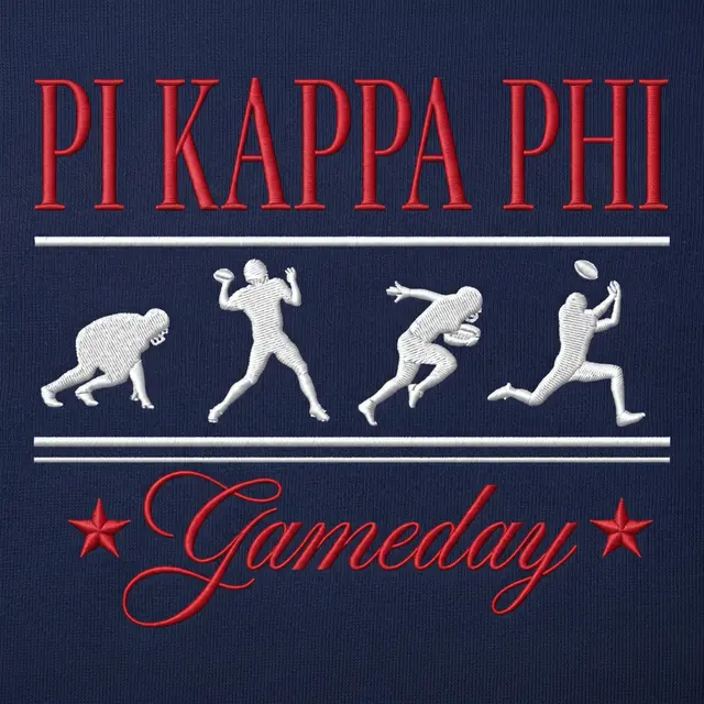 Pi Kappa Phi Action Silhouettes Game Day Crewneck