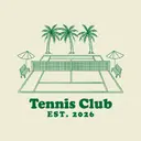 Tennis Club Palm Trees Court PR Tank