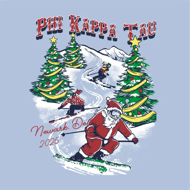 Santa Skis Christmas Holidays Hoodie