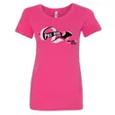 Phi Sigma Sigma Ribbon Text with Lightning Bid Shirt 2