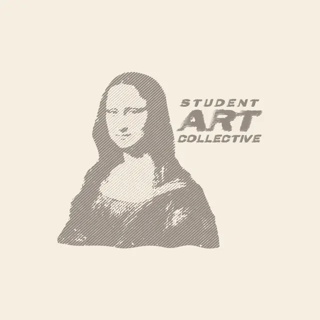 Student Art Collective Mona Lisa Sketch PR Hoodie