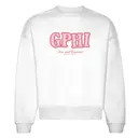 Gamma Phi Beta GPHI Checkered Text PR Crewneck 2