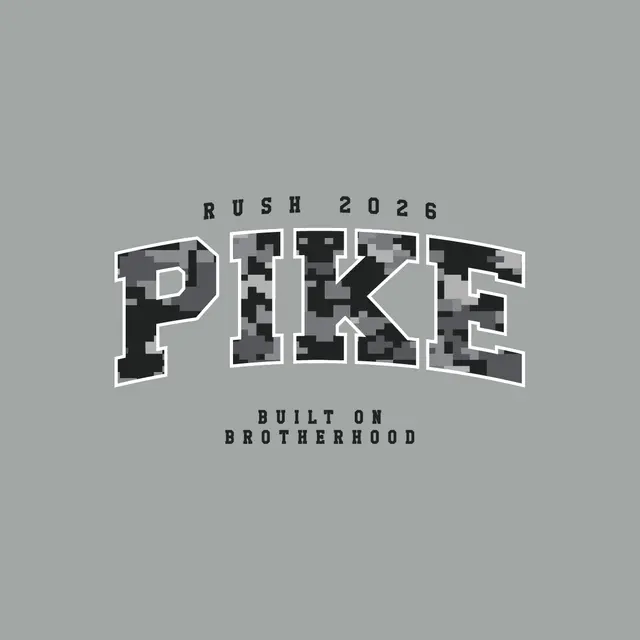 Pi Kappa Alpha Camo Text Rush Crewneck