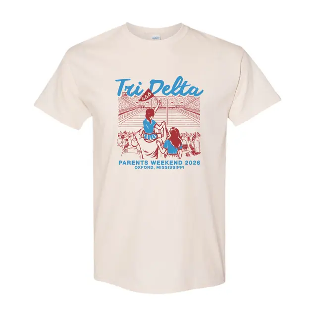 Delta Delta Delta Cheerful Family Graphic Parents Weekend Shirt 2