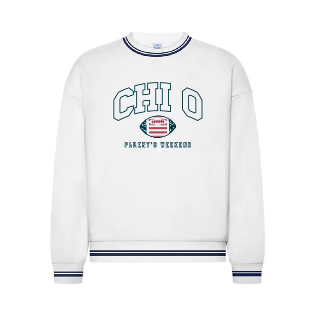 Chi Omega Football Graphic Parent's Weekend Sweater 2