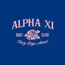 Alpha Xi Delta Rose Text Bid Day Tank