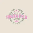 Women's Track & Field Team Block Texts Stars and Wreath PR Crewneck