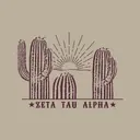 Zeta Tau Alpha Cactus Sunrise PR Shirt