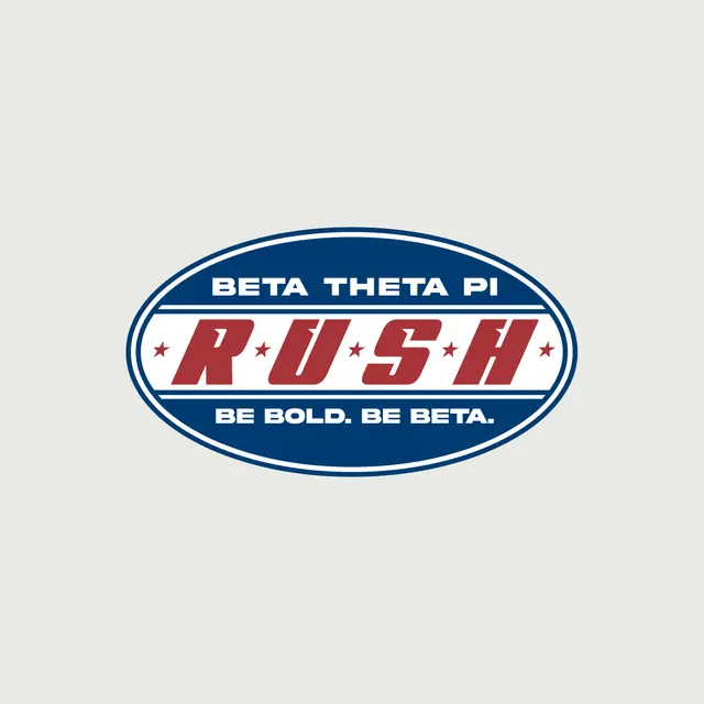 Beta Theta Pi Bold Lettering Rush Crewneck
