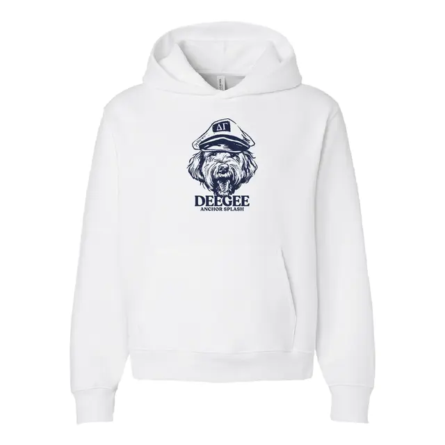 Delta Gamma Dog in Captain Hat Philanthropy Hoodie 2