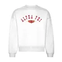 Alpha Phi Curved Text Big Little Reveal Sweater 2