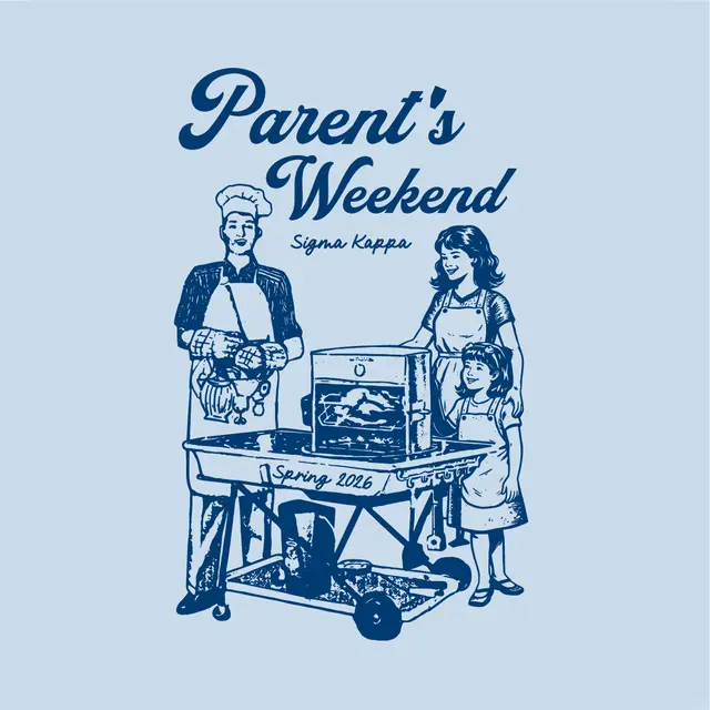 Sigma Kappa Vintage Family Scene Parent's Weekend Shirt