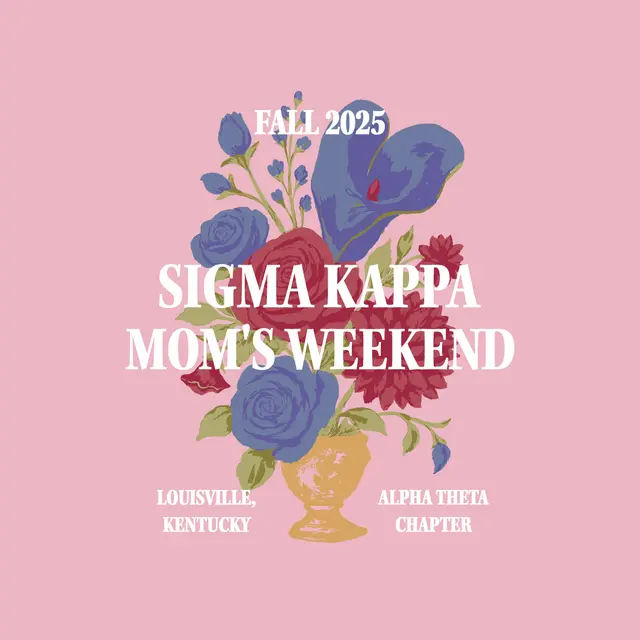 Sigma Kappa Floral Bouquet Mom's Weekend Crewneck