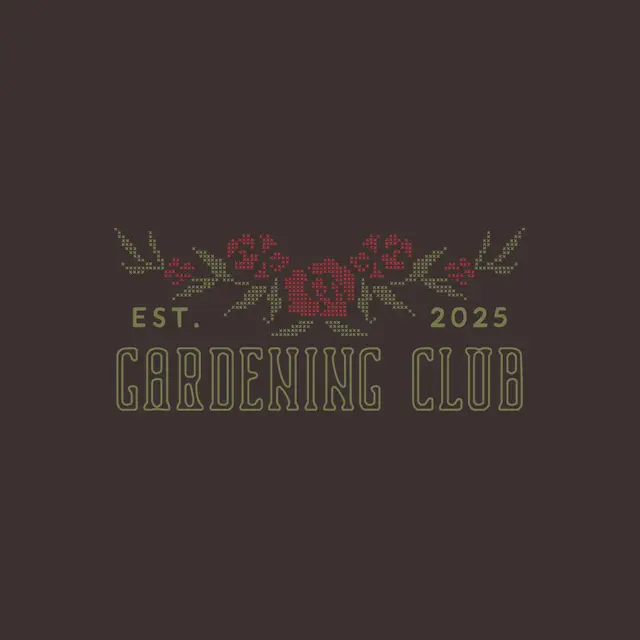 Gardening Club Floral Cross Stitch PR Crewneck