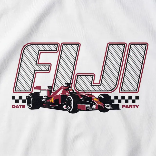 Phi Gamma Delta Racing Stripe Graphic Date Party Sweater
