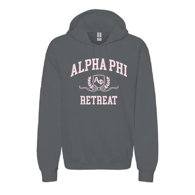 Alpha Phi Shield and Laurel Retreat Hoodie 2