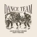 Dance Team Vintage Dance Graphic PR Sweater