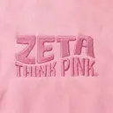 Zeta Tau Alpha Pink Gradient Text Philanthropy Sweater