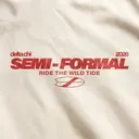 Delta Chi Bold Lettering and Surfboard Theme Semi-Formal Hoodie