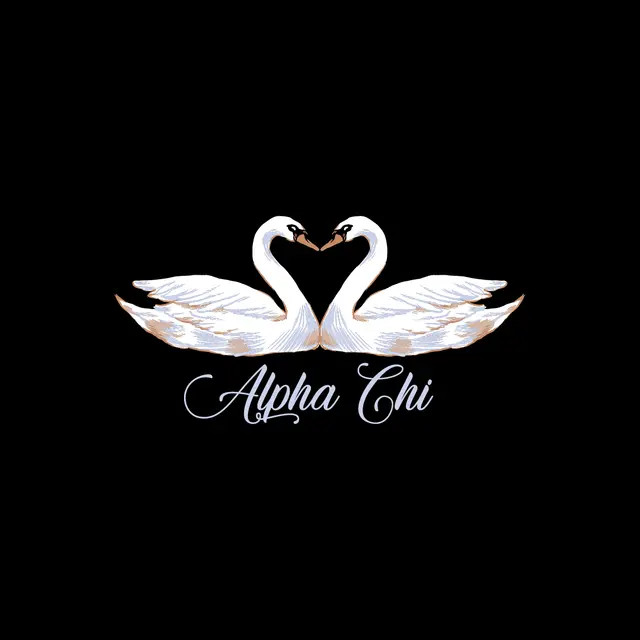 Alpha Chi Omega Elegant Swan Pair PR Crewneck