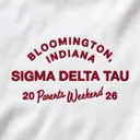 Sigma Delta Tau Arched Text Parents Weekend Hat