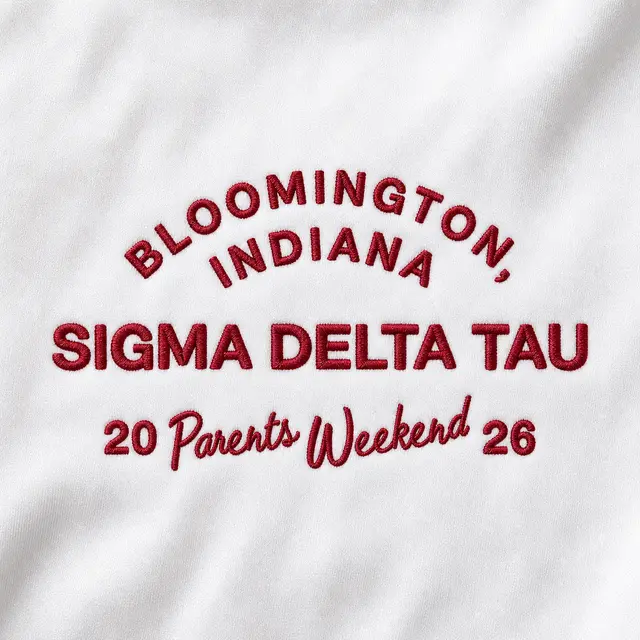 Sigma Delta Tau Arched Text Parents Weekend Hat