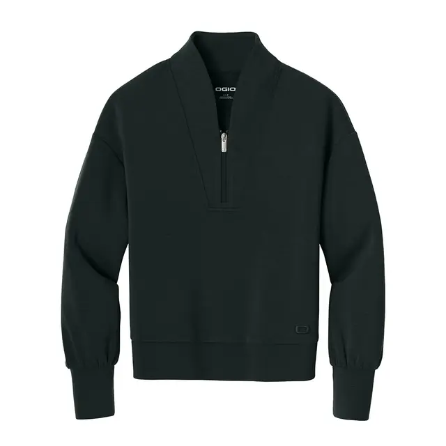 Ogio OGIO® Women’s Transcend 1/4-Zip Opal White Front