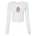 Zeta Tau Alpha Cat in Santa Hat Holiday Party Shirt 2