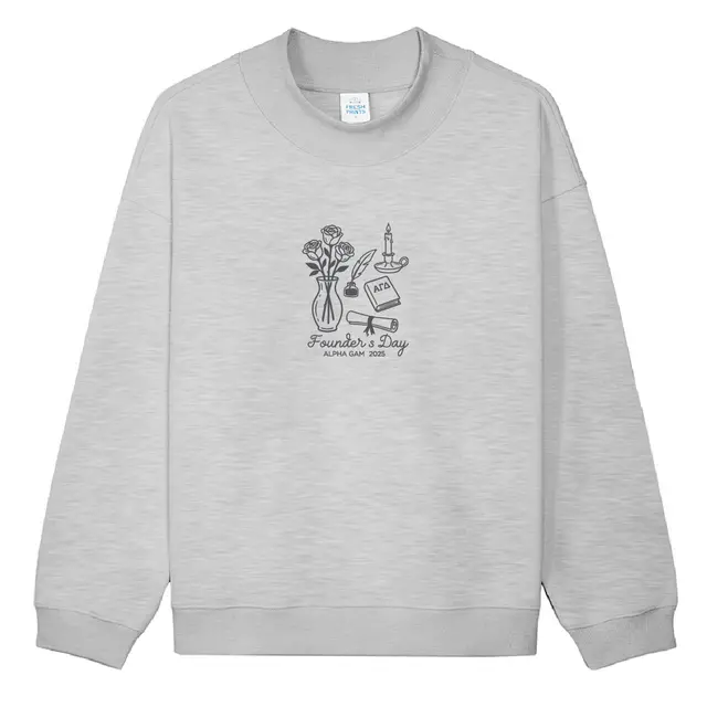 Alpha Gamma Delta Roses and Candle Founder's Day Sweater 2