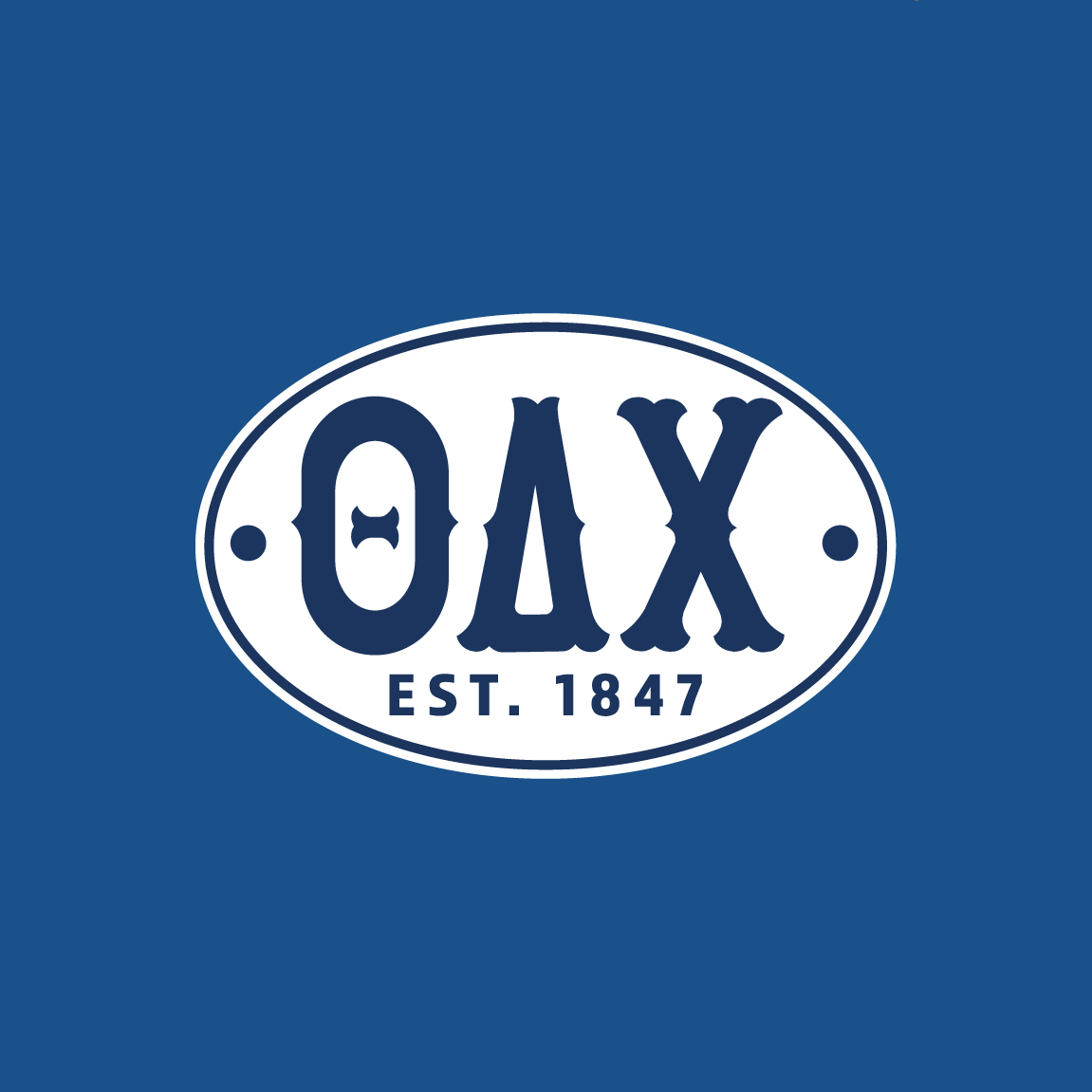 Theta Delta Chi Oval Lettering PR Hat | Fresh Prints