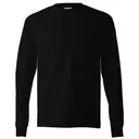 Customizable Hanes Authentic Long Sleeve T-Shirt 5586 Black Front