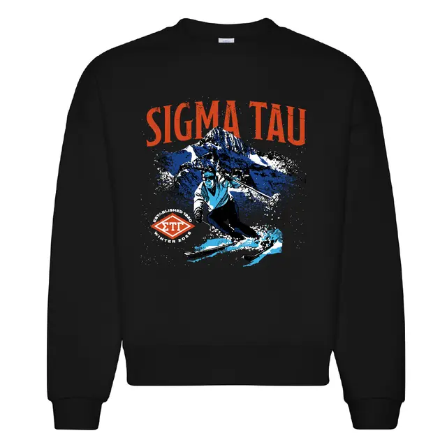 Sigma Tau Gamma Skier and Mountain PR Sweater 2