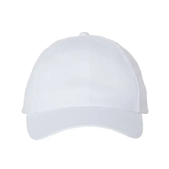 Valucap Brushed Twill Cap Black Front