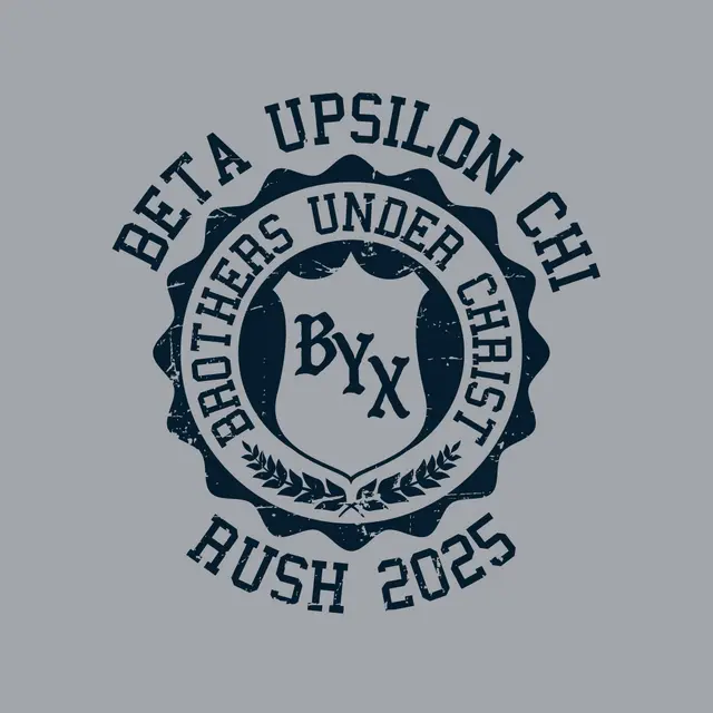 Beta Upsilon Chi Shield Crest Rush Shirt