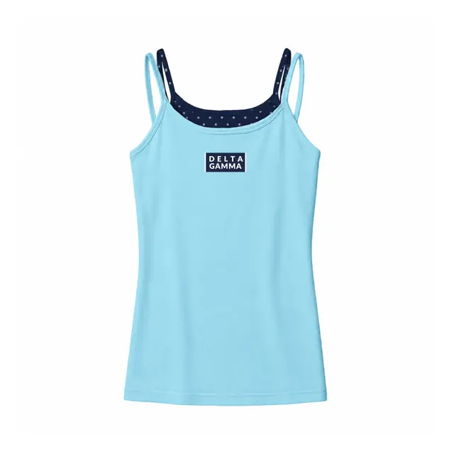 Delta Gamma Stacked Block Lettering PR Tank 2