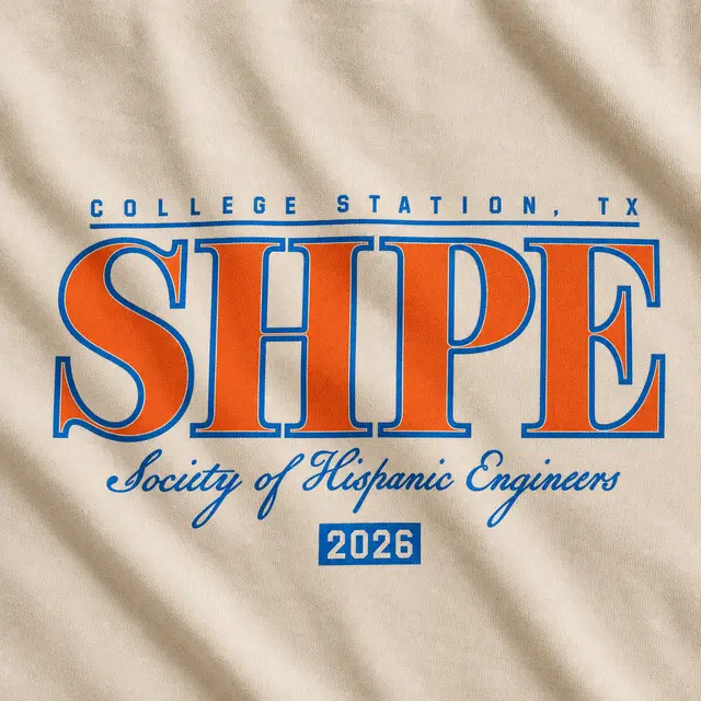 Society of Hispanic Professional Engineers Bold Block Lettering PR Crewneck
