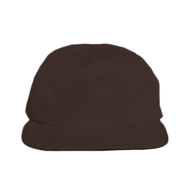 Los Angeles Apparel POLY COTTON TWILL 5 PANEL HAT rtwlsb500 Brown Front