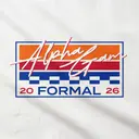 Alpha Gamma Delta Checker Pattern Color Block Formal Shirt