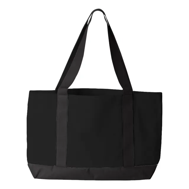 Customizable Liberty Bags P&O Cruiser Tote - 7002 7002 Black Black Back